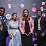 L-R: Victor Okhai, head judge, 8th Africa Magic Viewers’ Choice Awards (AMVCA); Dr. Busola Tejumola, executive head, content and West Africa Channels, MultiChoice Nigeria; Amina Jagun, senior brand manager, Amstel Malta and Segun Ogunleye, general manager, marketing, Seven Up Bottling Company, at the press conference of the AMVCA held in Lagos.