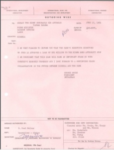 A letter dated June 17, 1964