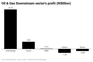 Oil & Gas downstream sector's profit