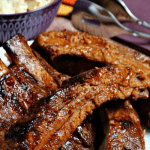 Slow cooked ribs