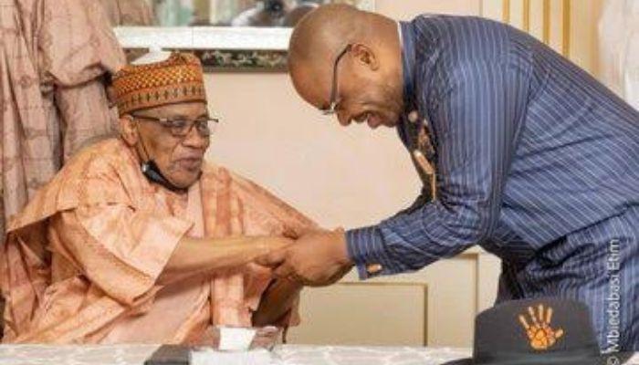 Governor Emmanuel with Babangida