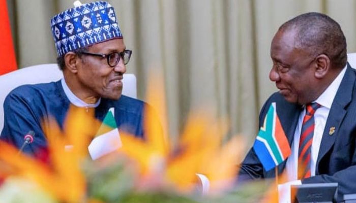 Ramaphosa during his visit to Nigeria