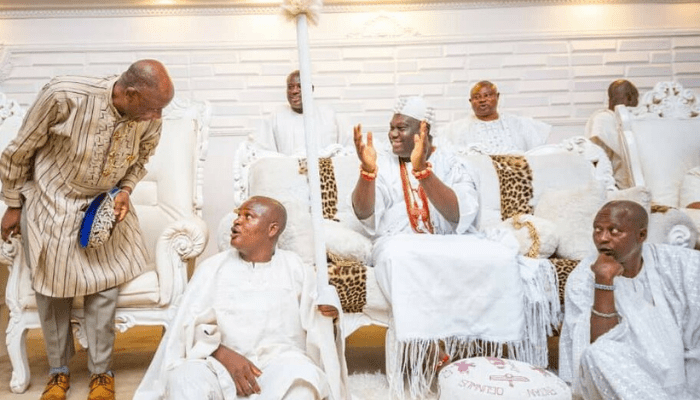Rotimi Amaechi in Ile- Ife meets Ooni