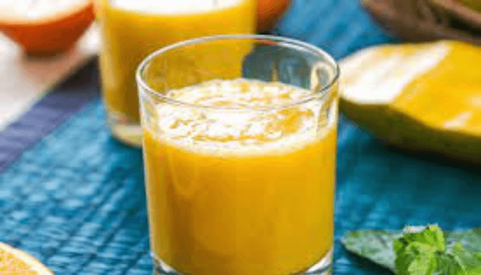 Orange and mango juice