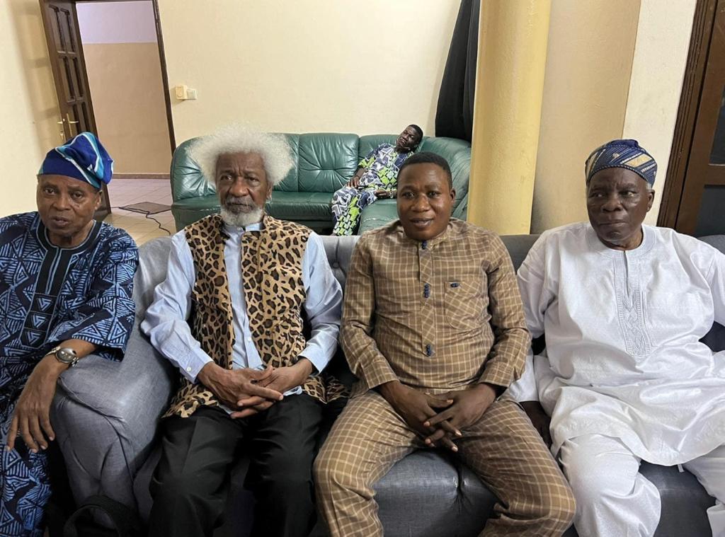 Sunday Igboho meets Wole Soyinka, Wale Adeniran, and Banji Akintoye