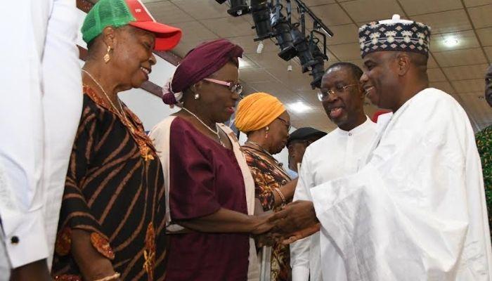 Aminu Tambuwal in Asaba
