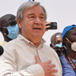 Antonio Guterres in Nigeria for the first time