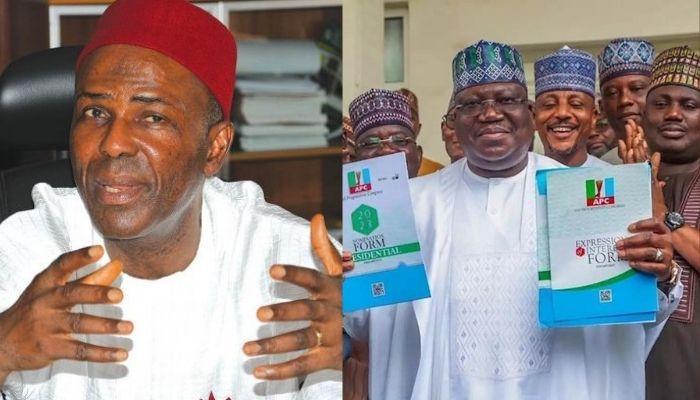 Lawan, Ogbonaya submit presidential forms