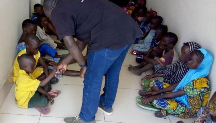 rescued victims of child trafficking