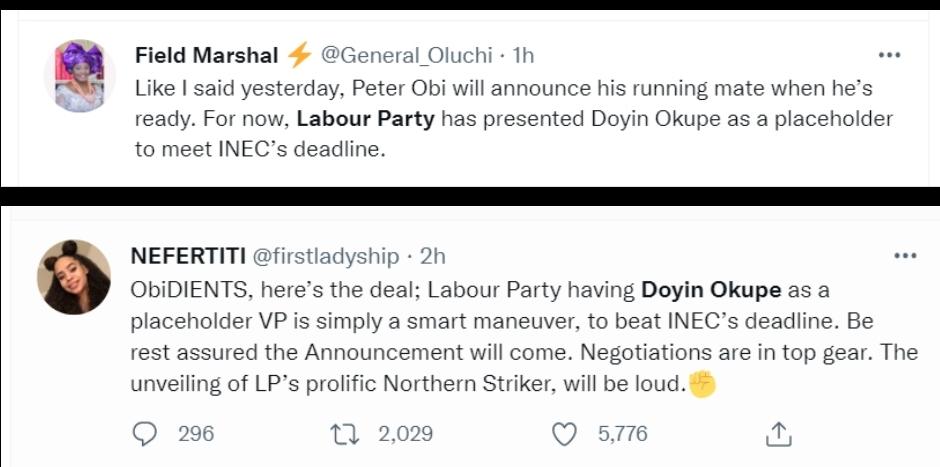 Obi supporters unsettled by choice of Doing Okupe as running mate 