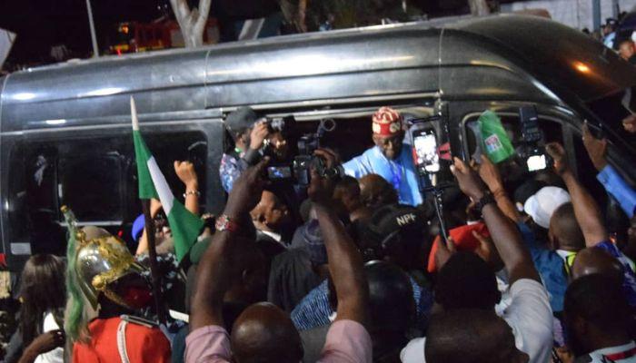 Tinubu at APC special convention in 2022