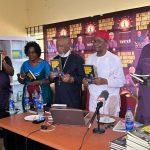 L-R: Patrick Obi; Chinyere Stella Okunna; Bishop Obi Onubogu; Uzodinma Nwala and Abia Onyike at the unveiling of the book, ‘The Challenge of Good Governance and Leadership in Nigeria: Eight Years of Peter Obi in Anambra State’, at Enugu Friday.