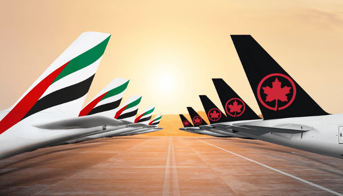 Emirates and Air Canada