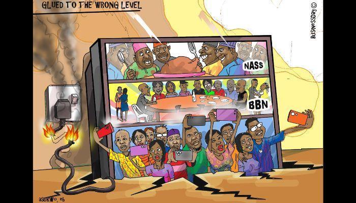 Glued to the wrong level