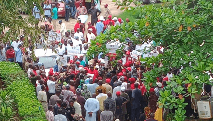 NLC solidarity protest