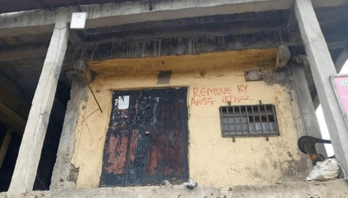 Shops for demolition in Onitsha