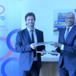 Country Director of AFD in Nigeria, Xavier Muron, and CEO of INFRACREDIT, Chinua Azubike