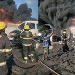 tanker explode in mile 2