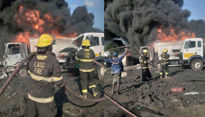 tanker explode in mile 2