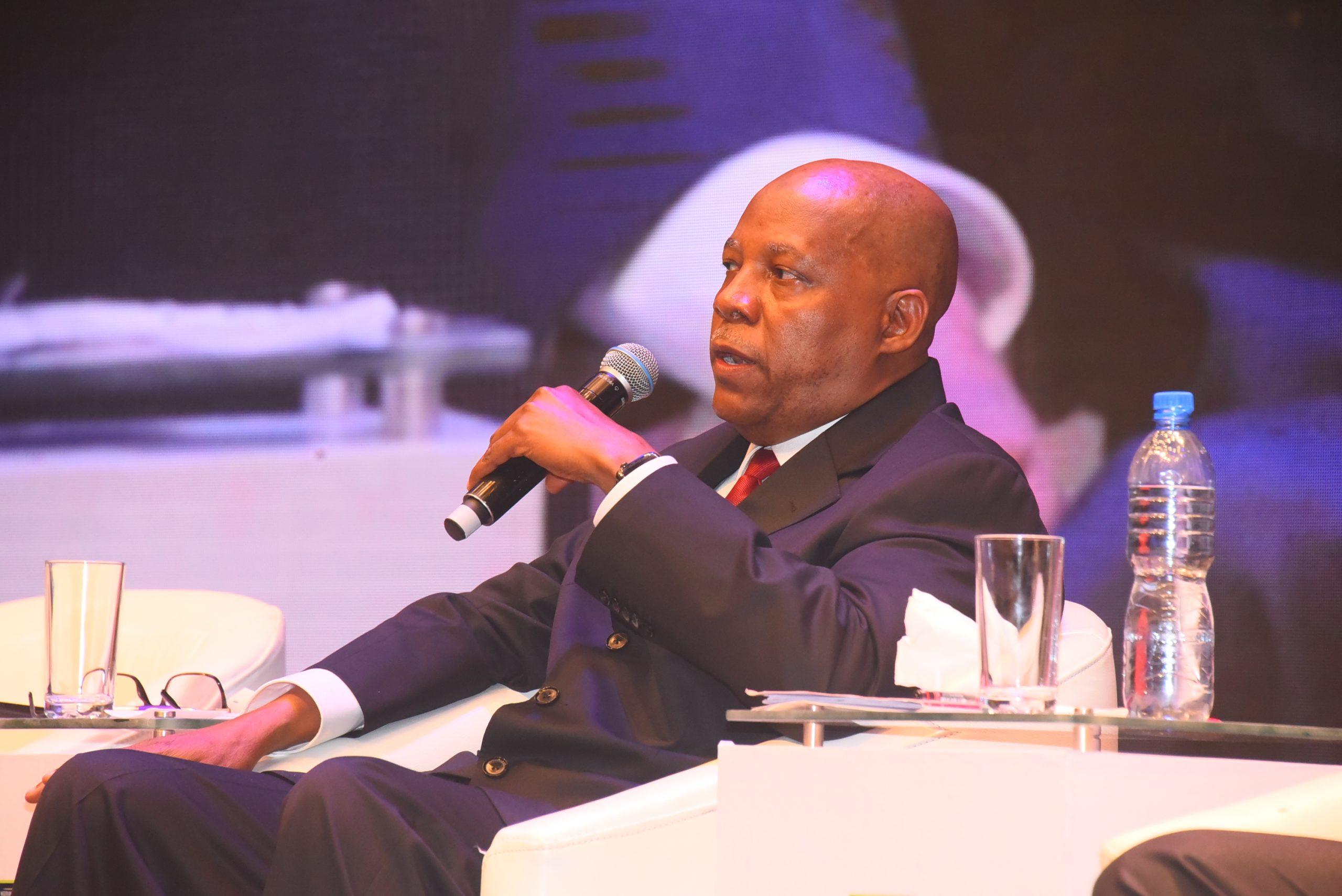 Kashim Shettima, vice president candidate, APC, giving his speech at the conference