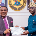 Bimbo Ahiru and Sanwo Olu