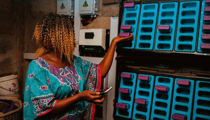 Pay-per-use battery sharing in Nigeria