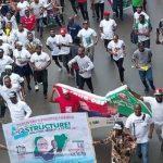 Labour party march in Port Harcourt, Rivers State, Saturday