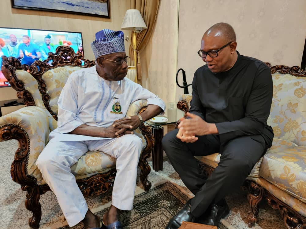 2023: Obi consults Obasanjo in Abeokuta