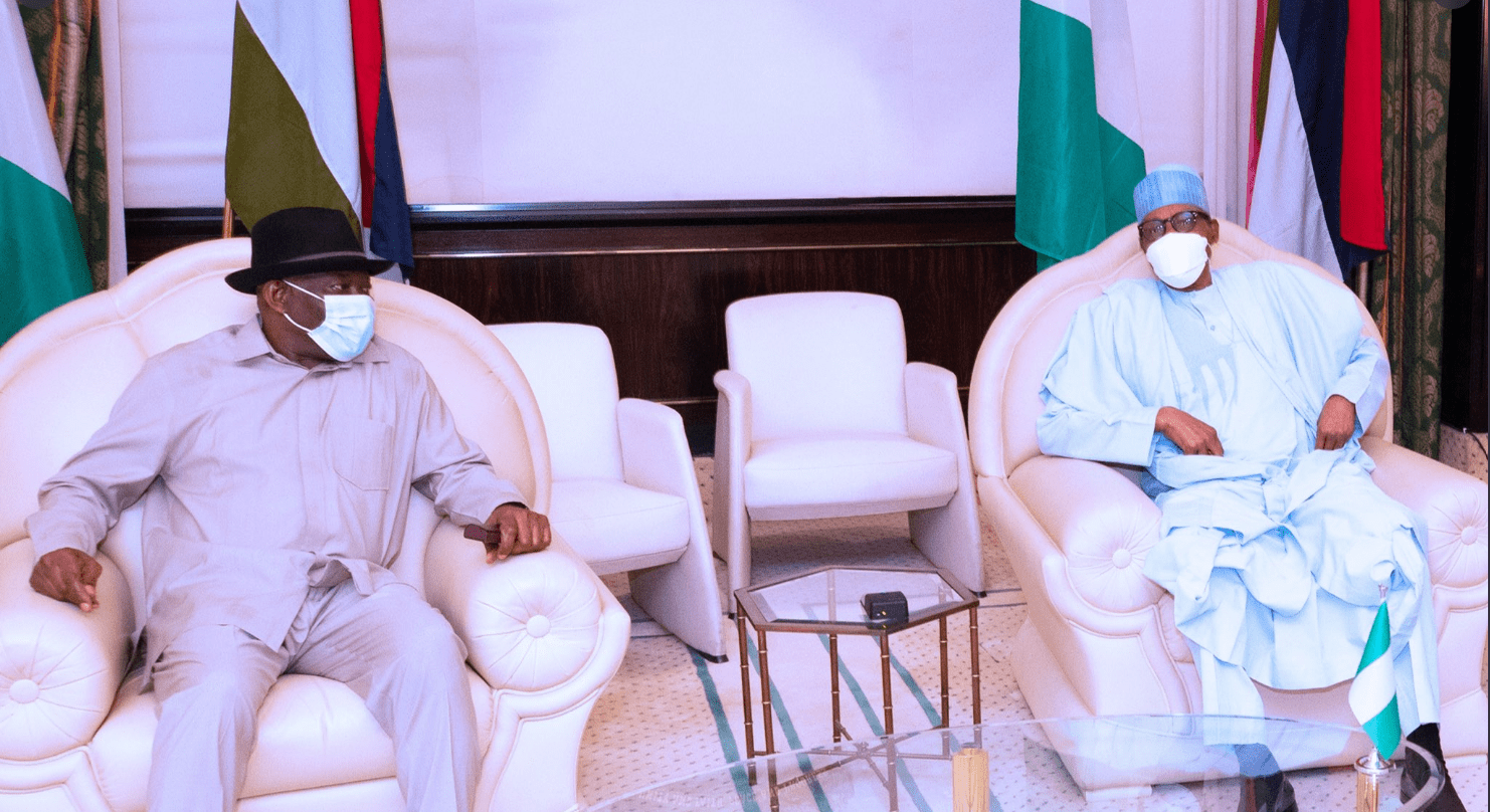 Buhari meets Jonathan talk ECOWAS peace