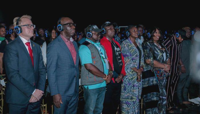 Some dignitaries at the film festival