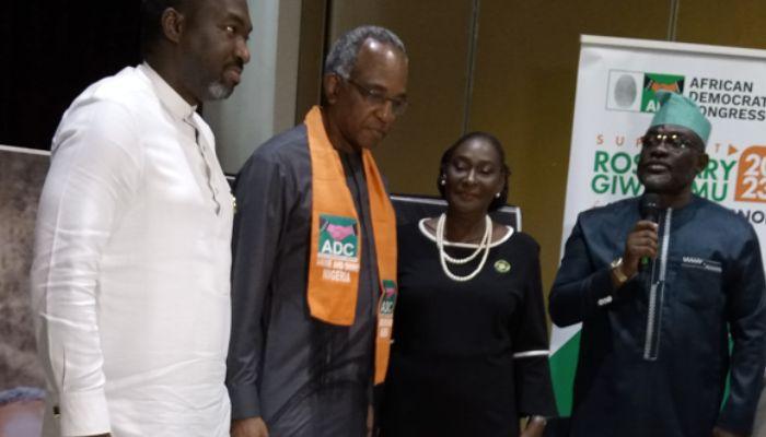 Unveiling Rosemary Giwa-Amu, a barrister as the running mate of Funso Doherty, ADC governorship candidate in Lagos