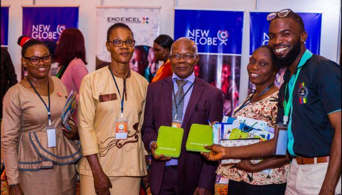 Visitors at the NewGlobes Exhibition stands