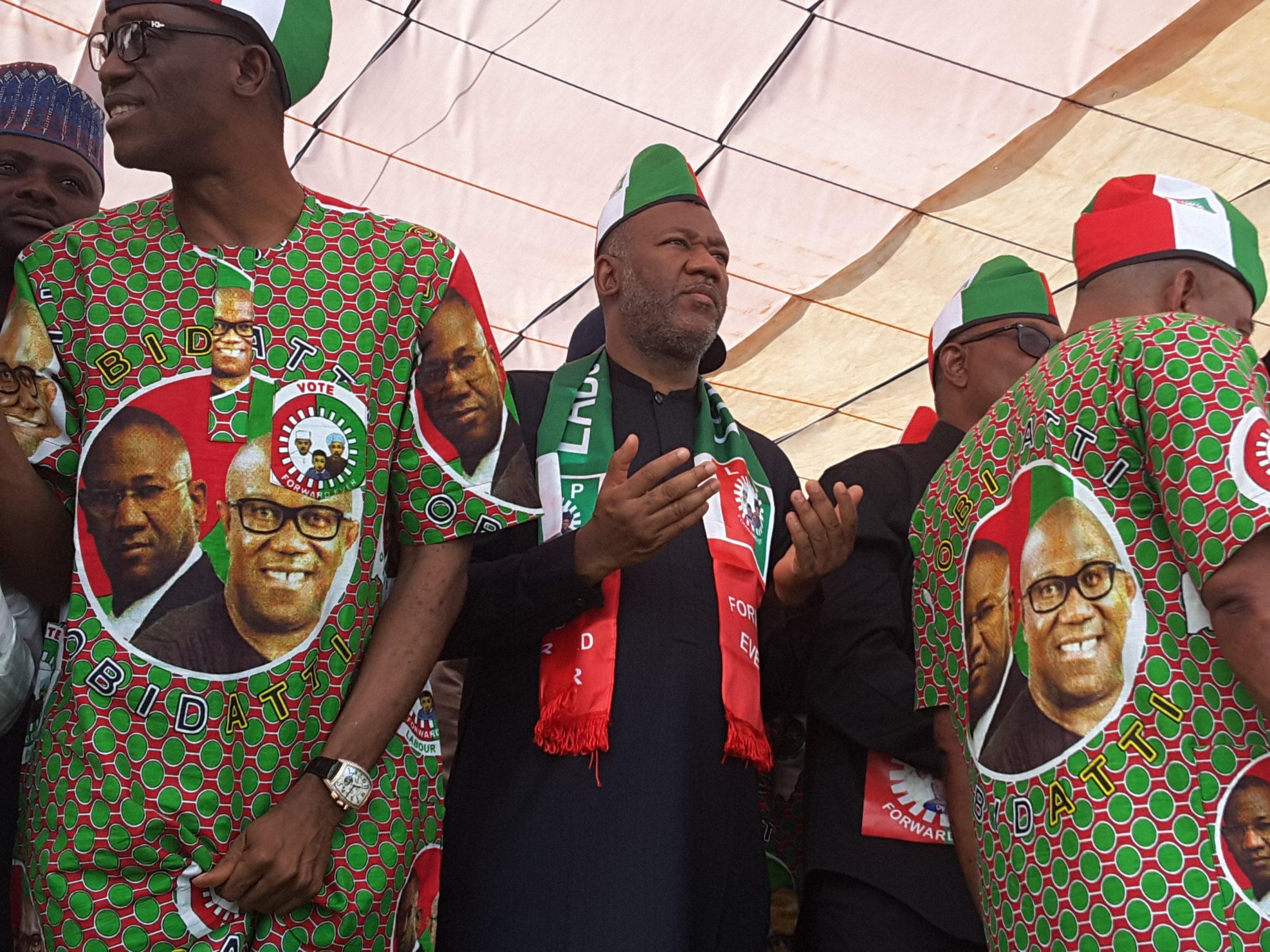 Obi in Lafia for campaign flag off