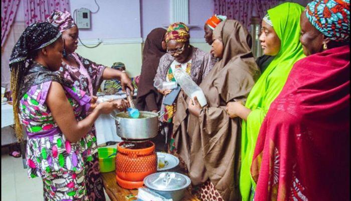 Training of some WIA women on biofortified food products for household and commercial uses