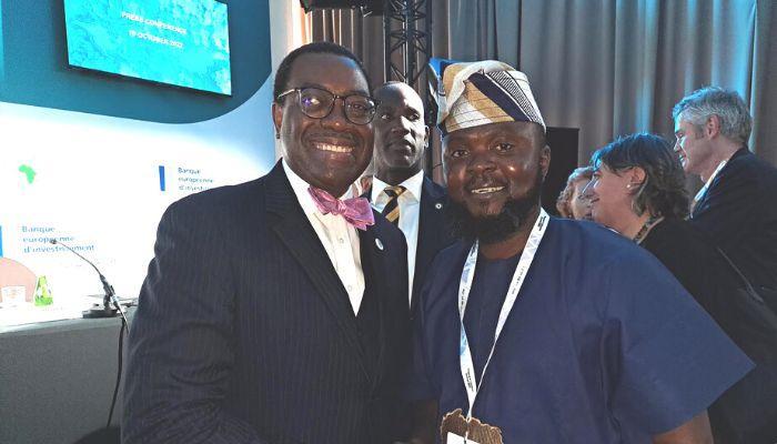 Akinwunmi Adesina, AfDP president; with Mohammed Abdullahi