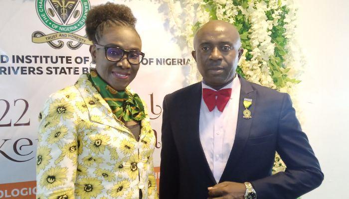 Ibiye Ekong of Wema Bank, and Nkwchukwu Njoku, Rivers State chairman of CIBN