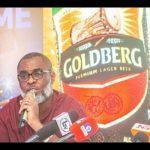 official announcement of Goldberg and Life beer as the official beers of the national teams in Lagos