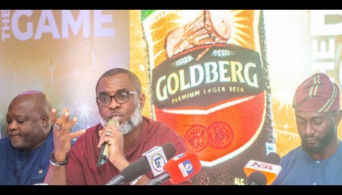 official announcement of Goldberg and Life beer as the official beers of the national teams in Lagos