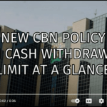 New CBN policy on cash withdrawal limit