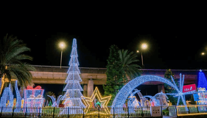 UBA Christmas lighting