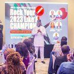 Abiola Salami, founder of CHAMP, addressing participants at the recent 'Rock Your 2023 Like A Champion' (RY2023LAC) mentorship programme, held in Lagos.Abiola Salami