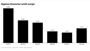 Nigerian Breweries profit margin