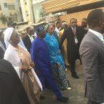 Tinubu arrives polling unit