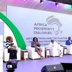 Session on Security and Intra-Africa Trade with Kofi Appenteng - President, Africa-America Institute; Catherine Chinedum Aniagolu-Okoye - Regional Director for Ford Foundation, West Africa; Patricia Poku Diaby - CEO, Plot Enterprise; Abdel-Fatau Musah - Commissioner for Political Affairs, Peace & Security, ECOWAS; Edward Asomani - National Security Coordinator, Ghana; and Aisa Kacyira - High Commissioner of Rwanda to Ghana