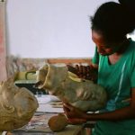 Taiye Idahor in her studio