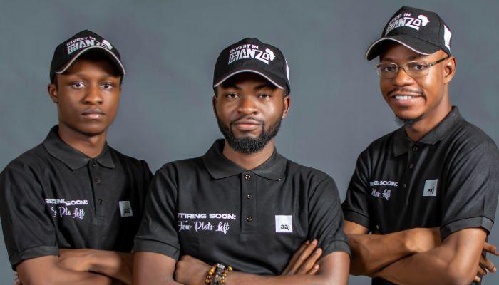 L-R: Opeyemi Adesina (CEO, Adesina Adedeji John), Samuel John (Chief Creative Officer, Adesina Adedeji John), Abiodun Adedeji (Chief Operating Officer, Adesina Adedeji John)