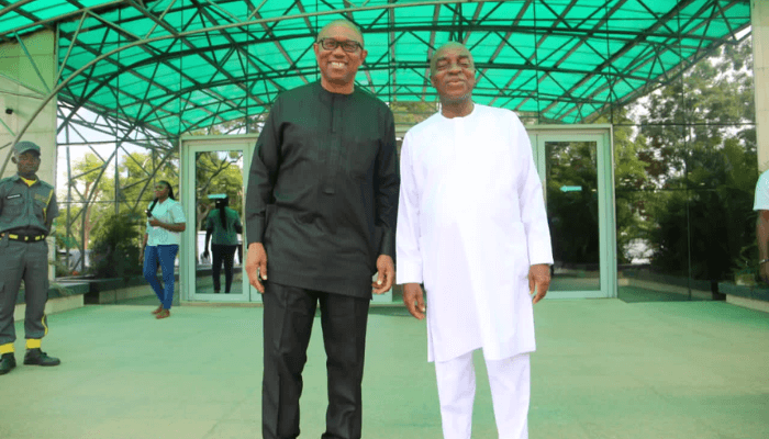 Peter Obi and Bishop David Oyedepo