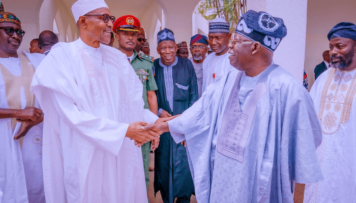 Buhari, Tinubu attend Juma’at service together in Abuja