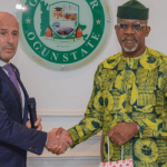 Jamie Christoff and Governor Dapo Abiodun