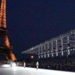 Saint Laurent Eiffel Tower show at Paris Fashion Week (harpersbazaar)